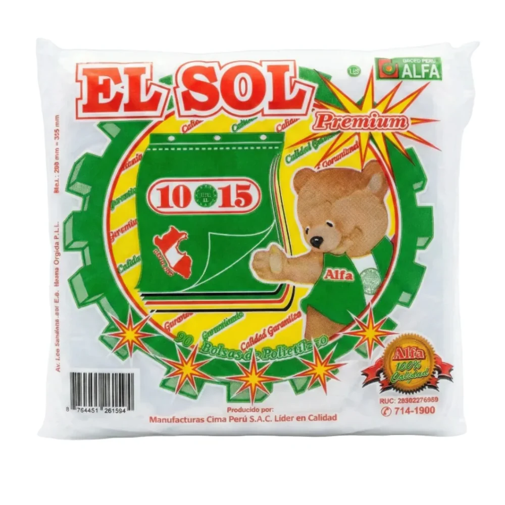 Bolsa El Sol Premium 10 x 15